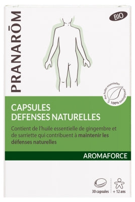 Pranarôm Aromaforce Organic Natural Defenses Capsules 30 Capsules