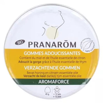 Pranarôm Aromaforce Organic Softening Lozenges Honey/Lemon 45G