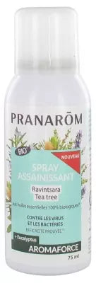 Pranarôm Aromaforce Sanitizing Spray Ravintsara Tea Tree Organic 75Ml