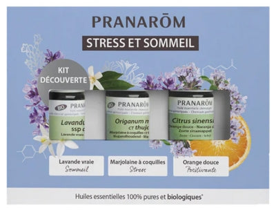 Pranarôm Discovery Kit Organic Essential Oils Stress And Sleep 3 X 5Ml