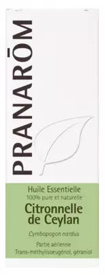 Pranarôm Essential Oil Ceylon Citronella (Cymbopogon Nardus) 10 Ml