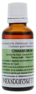 Pranarôm Essential Oil China Cinnamon (Cinnamomum Cassia) 30 Ml