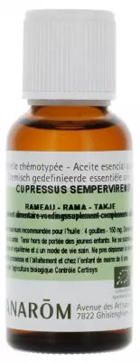 Pranarôm Organic Essential Oil Evergreen Cypress (Cupressus Sempervirens) 30Ml
