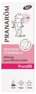 Pranarôm Pranabb Lemongrass Diffusion Mix For Organic Baby Diffuser 10Ml