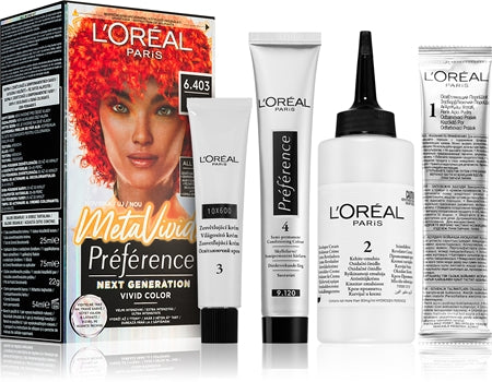 L’Oréal Paris Préférence Meta Vivids Semi-Permanent Hair Dye Shade 6.403 Meta Coral