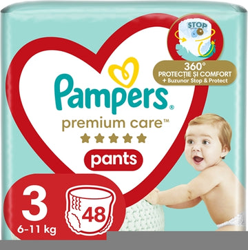 Pampers Premium Care Pants Size 3 Nappy Covers 