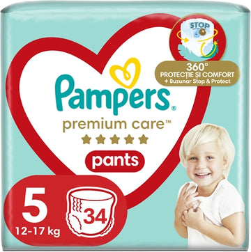 Pampers Premium Care Pants Size 5 Disposable Nappy Pants