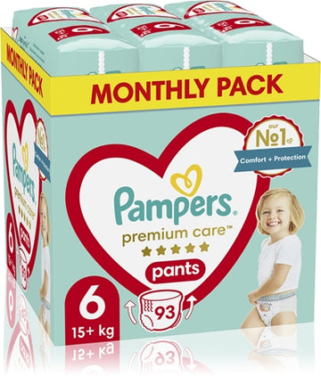 Pampers Premium Care Pants Size 6 Disposable Nappy Pants