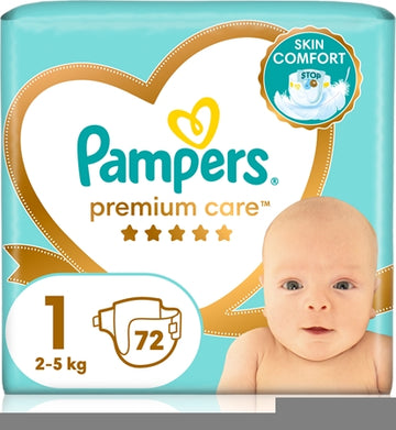 Pampers Premium Care Size 1 Disposable Nappies