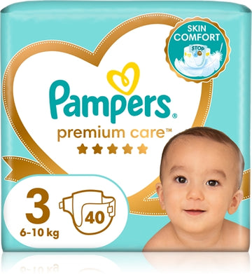 Pampers Premium Care Size 3 Disposable Nappies