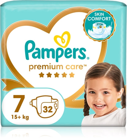 Pampers Premium Care Size 7 Disposable Nappies 