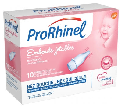 Prorhinel 10 Disposable Supple Ends For Baby Nose Blower