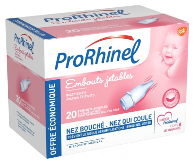 Prorhinel 20 Disposable Supple Ends For Baby Nose Blower