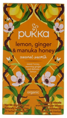 Pukka Ginger Lemon And Organic Honey 20 Sachets