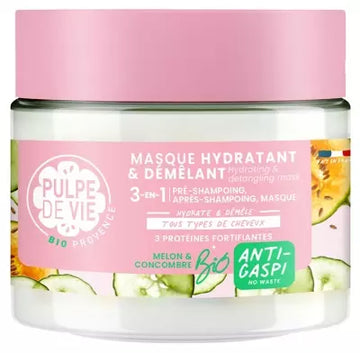 Pulpe De Vie Organic 3-In-1 Melon Hydrating And Detangling Hair Mask 300 Ml