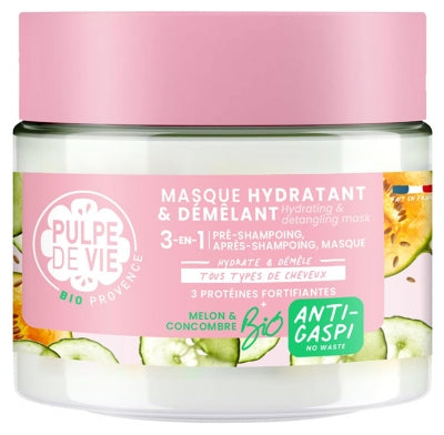 Pulpe De Vie Organic 3-In-1 Melon Hydrating And Detangling Hair Mask 300 Ml