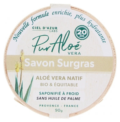 Pur Aloé Organic Aloe Vera Soap 20% Extra-Rich 90G