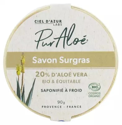 Pur Aloé Organic Aloe Vera Soap 20% Extra-Rich 90G