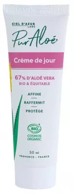 Pur Aloé Organic Day Cream With Living Aloe Vera 67% 50Ml