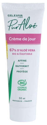 Pur Aloé Organic Day Cream With Living Aloe Vera 67% 50Ml