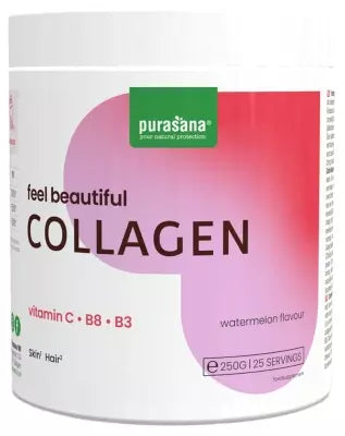 Purasana Feel Beautiful Collagen Powder Watermelon Flavor 250G