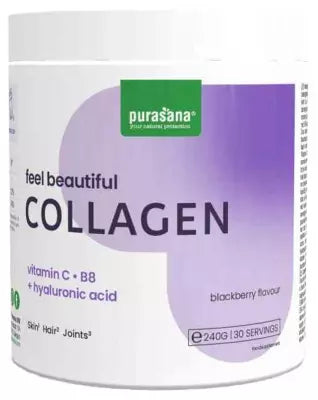 Purasana Feel Beautiful Collagen Powder Blackberry Flavor 240G