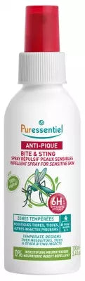 Puressentiel Anti-Sting Repellent Spray Sensitive Skins 100Ml