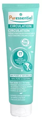 Puressentiel Circulation Moisturising Cooling Cream With 17 Essential Oils 100Ml