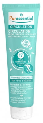 Puressentiel Circulation Moisturising Cooling Cream With 17 Essential Oils 100Ml