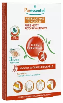 Puressentiel Joints Heating Patches With 14 Essential Oils 3 Patches