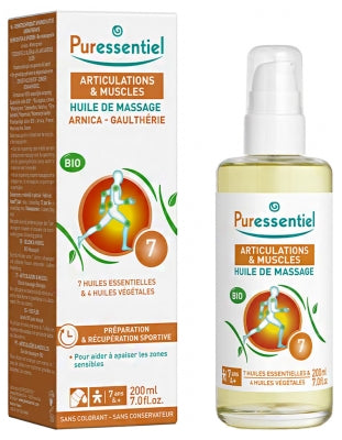 Puressentiel Joints & Muscles Arnica Gaultheria Massage Oil Organic 200Ml