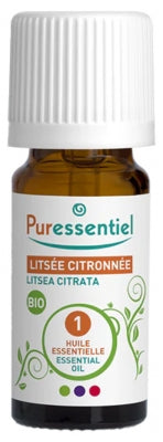 Puressentiel Lemon Litsea Essential Oil (Litsea Cubeba) Organic 10Ml
