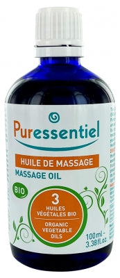 Puressentiel Massage Oil With 3 Organic Vegetable Oils 100Ml