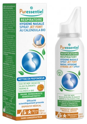 Puressentiel Nasal Hygiene Strong Jet Spray With Calendula Organic 100Ml