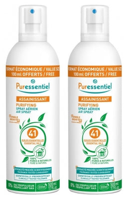 Puressentiel Purifying Air Spray With 41 Essential Oils 2 X 500Ml