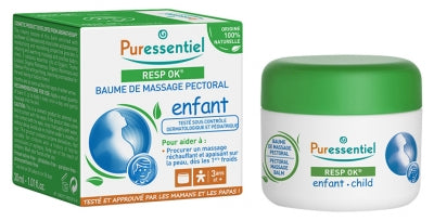 Puressentiel Resp Ok Chest Massage Balm Children 60Ml