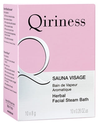 Qiriness Sauna Visage Herbal Facial Steam Bater 10 Tablets X 8G