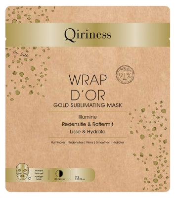 Qiriness Wrap D'Or 1 Gold Illuminating Mask