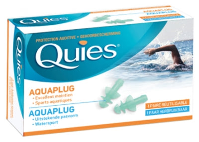 Quies Ear Protection Aquaplug 1 Reusable Pair