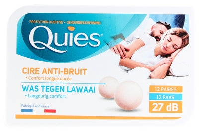 Quies Ear Protection With Wax Anti-Noise 12 Pairs