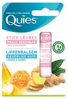 Quies Lip Care Stick Sensitive Skin Honey & Ginger 4.5G