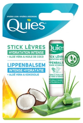 Quies Lips Care Intense Moisturizing Stick Aloe Vera & Coconut Oil 4,5G