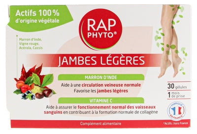 Rap Phyto Food Supplement Light Legs 30 Capsules