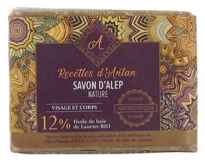 Recettes D'Antan Authentic Aleppo Soap 12% Bar Of 200G