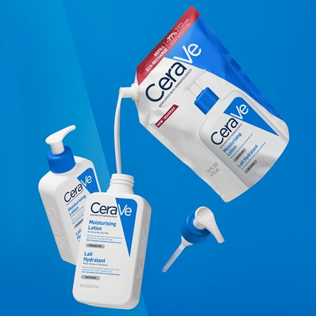 Cerave Refill Moisturizing Lotion Moisturising Face And Body Lotion For Dry To Very Dry Skin