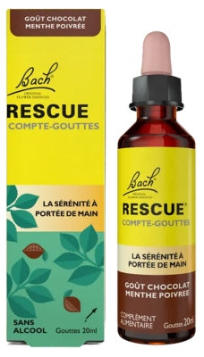 Rescue Bach Dropper Count Chocolate Peppermint Flavor 20 Ml