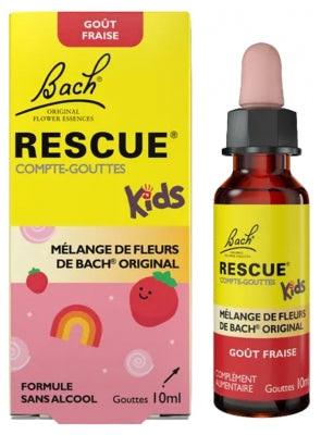 Rescue Bach Kids Strawberry Flavor Dropper 10 Ml