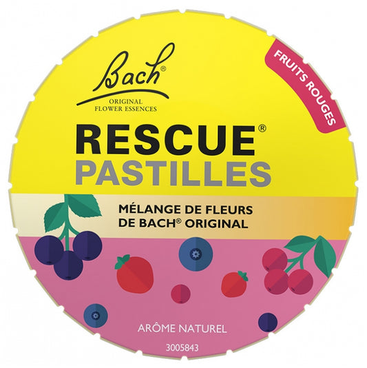 Rescue Bach Pastilles Red Fruit Flavor 50 G