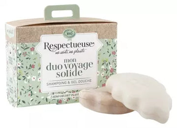 Respectueuse My Organic Extra Gentle Solid Shampoo 35 G + My Organic Nutritious Solid Shower Gel 35 G