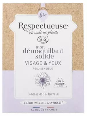 Respectueuse My Solid Organic Face And Eye Make-Up Remover 25G